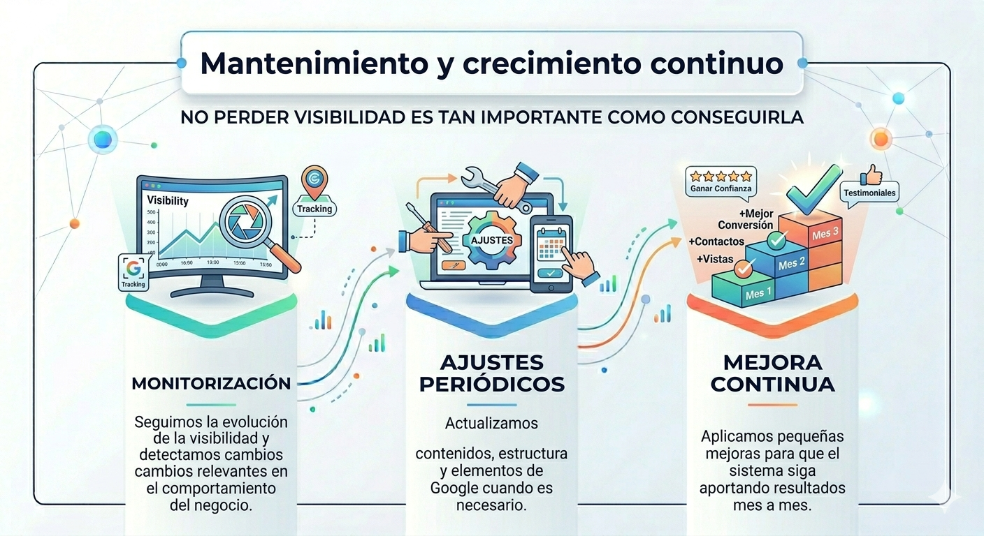 Mantenimiento y crecimiento continuo